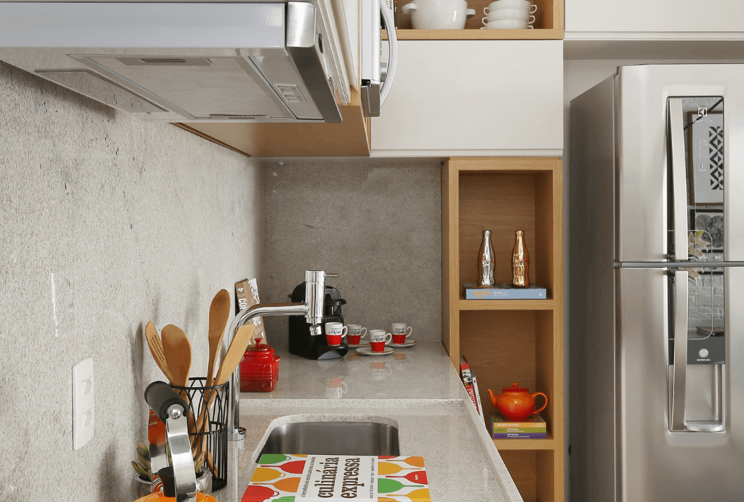 apartamento studio cozinha