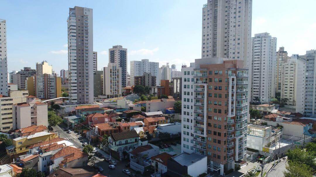 Foto com vários prédios na chácara Klabin em São Paulo