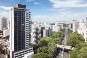 vista aérea da cidade de são paulo