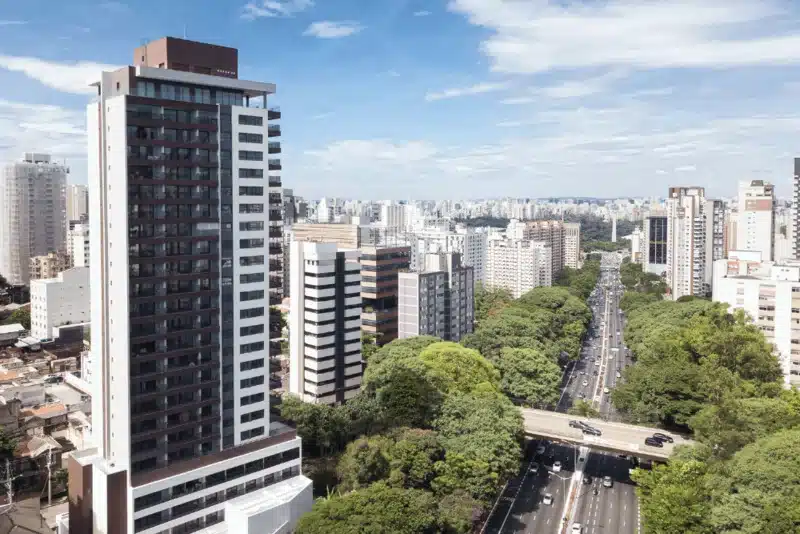 vista aérea da cidade de são paulo